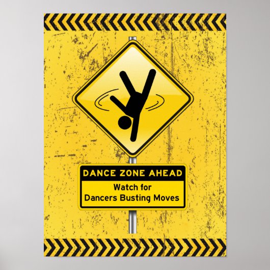Poster Zone de danse À l'avant-garde pour les danseurs Bu (Devant)