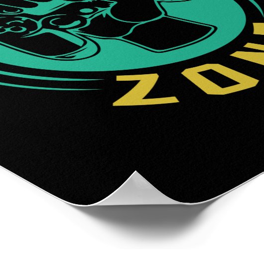 Poster Zone de jeu cadeau Gamer (Coin)