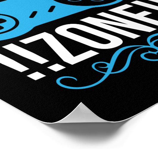 Poster Zone de jeu cadeau Gamer (Coin)