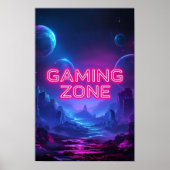 Poster Zone de jeu Couleurs néon vibrantes (Devant)