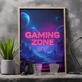 Poster Zone de jeu Couleurs néon vibrantes