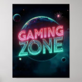 Poster Zone de jeu Espace Moderne Planètes (Devant)