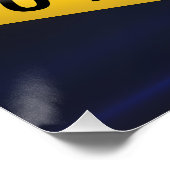Poster Zone de jeu Ne pas franchir (Coin)