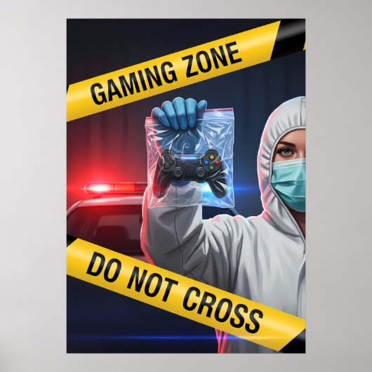 Poster Zone de jeu Ne pas traverser (Devant)