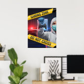 Poster Zone de jeu Ne pas traverser (Bureau à domicile)