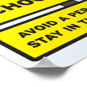 Poster Zone de l'école ASL (Coin)