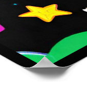 Poster Zone de lecture colorée (Coin)