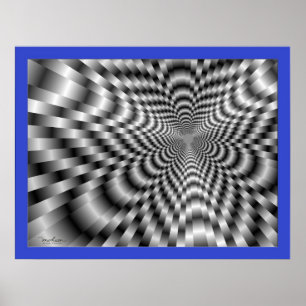 Poster Zone de pente glissante