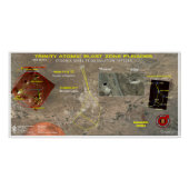 Poster Zone de projection atomique de Trinity (Devant)