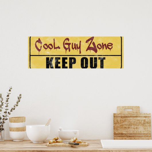 Poster Zone de type cool (Cuisine)