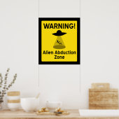 Poster Zone d'enlèvement d'Aliens (Cuisine)