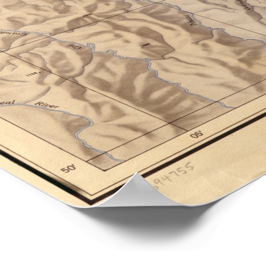 Poster Zone et environs du canal (Coin)