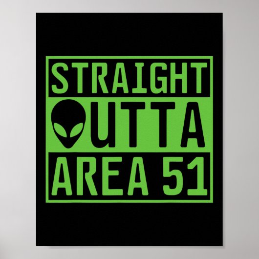 Poster Zone Extérieure Droite 51 Alien Ufo Chasse (Devant)