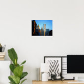 Poster Zone Financière Skyline Cityscape, Petit (Bureau à domicile)