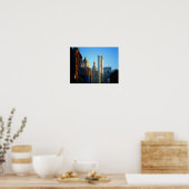 Poster Zone Financière Skyline Cityscape, Petit (Cuisine)