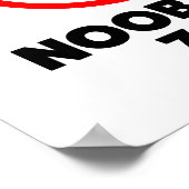 Poster Zone libre Noob (Coin)