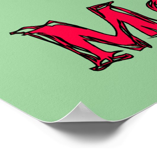 Poster Zone sans viande (Coin)