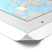 Poster Zones d'occupation de la France pendant la Seconde (Coin)