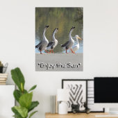 Poster - Zonneliefhebbers (Thuiskantoor)