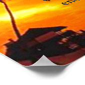 Poster Zonsondergang (Hoek)