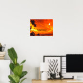 Poster Zonsondergang (Thuiskantoor)
