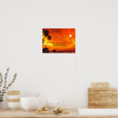 Poster Zonsondergang (Keuken)