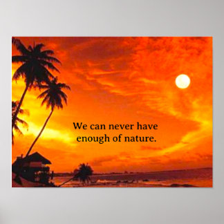 Poster Zonsondergang
