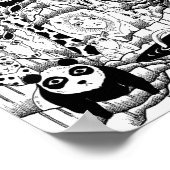 Poster Zoo au milieu de la nuit. (Coin)