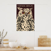 Poster Zoo Berlin (owl) Tiergarten (Cuisine)