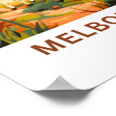 Poster Zoo de Melbourne Australie Imprimer (Coin)