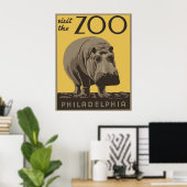 Poster Zoo de Philadelphie (Bureau à domicile)