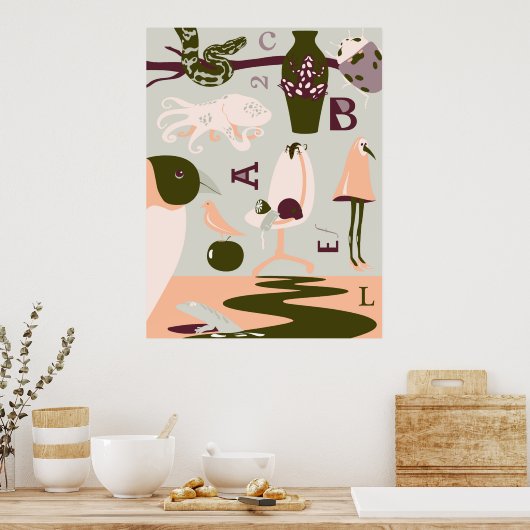 Poster Zoo dream  (Cuisine)