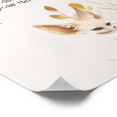 Poster Zoo Safari Animaux Baby shower Déchets Raffle (Coin)