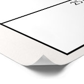 Poster Zoo Safari Nursery Animaux Baby shower Guess Date (Coin)