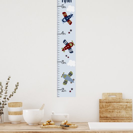 Poster Zoom Avions Graphique de croissance Garder à 8x44! (Cuisine)