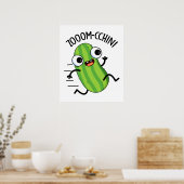 Poster Zoom-cchini Funny Zucchini Pun (Cuisine)