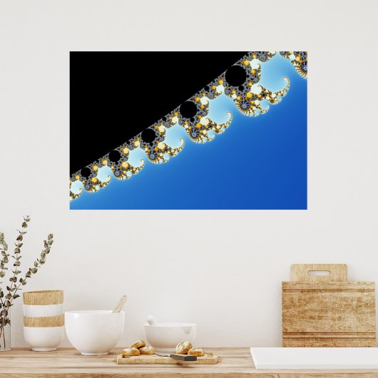 Poster Zoom de Mandelbrot D02 (Cuisine)