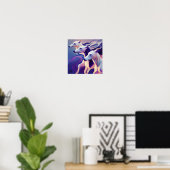 Poster Zoom sur 3 Greyhounds (Bureau à domicile)