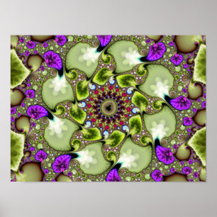 Poster Zoom sur la fractale de Mandelbrot