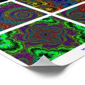 Poster Zooming In On A Newton's Method Fractal (Coin)