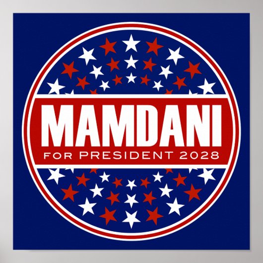Poster Zorhan Mamdami Président 2028 (Devant)