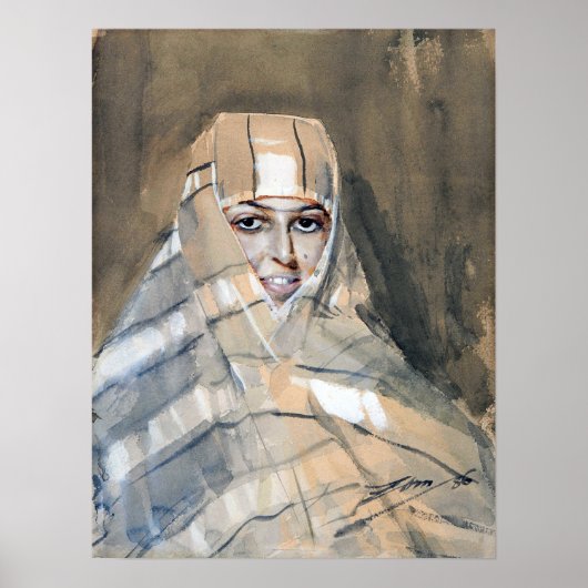 Poster Zorn - Fille Bédouine (Devant)