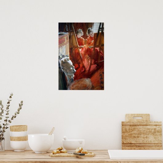 Poster Zorn - Les Demoiselles Schwartz (Cuisine)