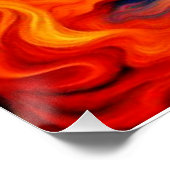 Poster Zoroaster priant dans les flammes éternelles (Coin)