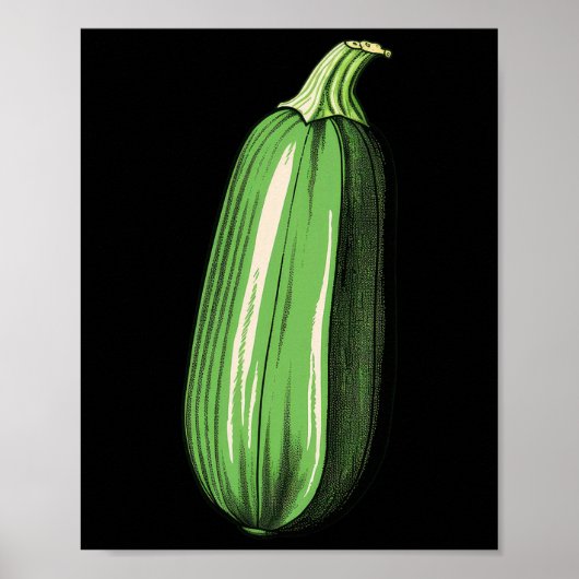 Poster Zucchini Lazy Easy Funny Matching Halloween Costum (Devant)