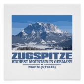 Poster Zugspitze (Devant)