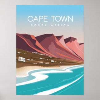 Poster Zuid-afrika Kaapstad