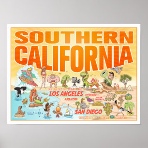 Poster Zuid-Californië