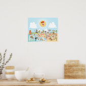 Poster Zuid-Californië Blue Sky (Keuken)