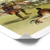 Poster Zulu Chasse Danse près des monts Engooi, plat (Coin)